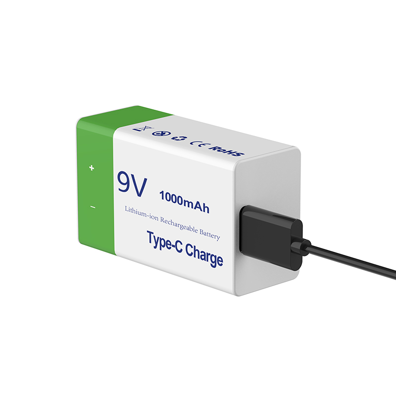 9V Rechargeable Lithium Battery