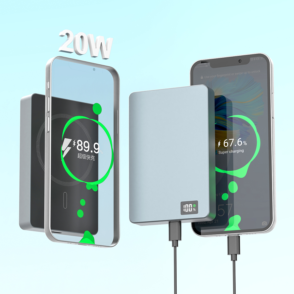 Wireless Magnetic Bluetooth Pow