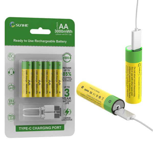 Rechargeable AA Lithium Battery